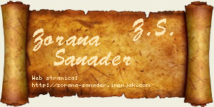 Zorana Sanader vizit kartica